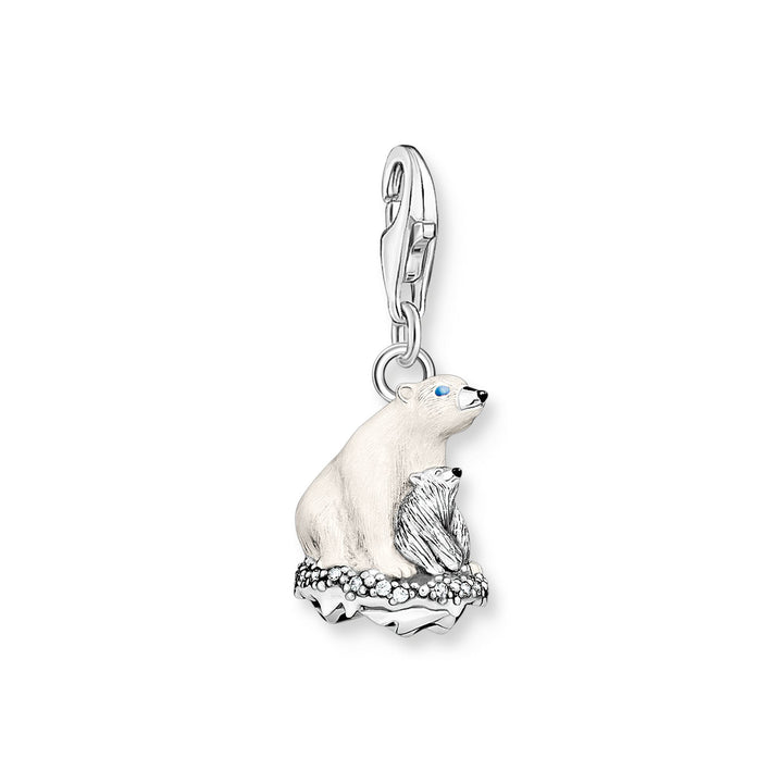 THOMAS SABO Charm pendant ice bears silver