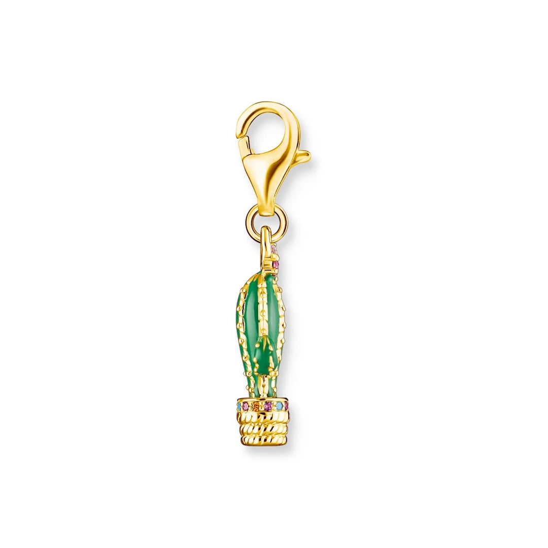 THOMAS SABO Charm Pendant Cactus Gold