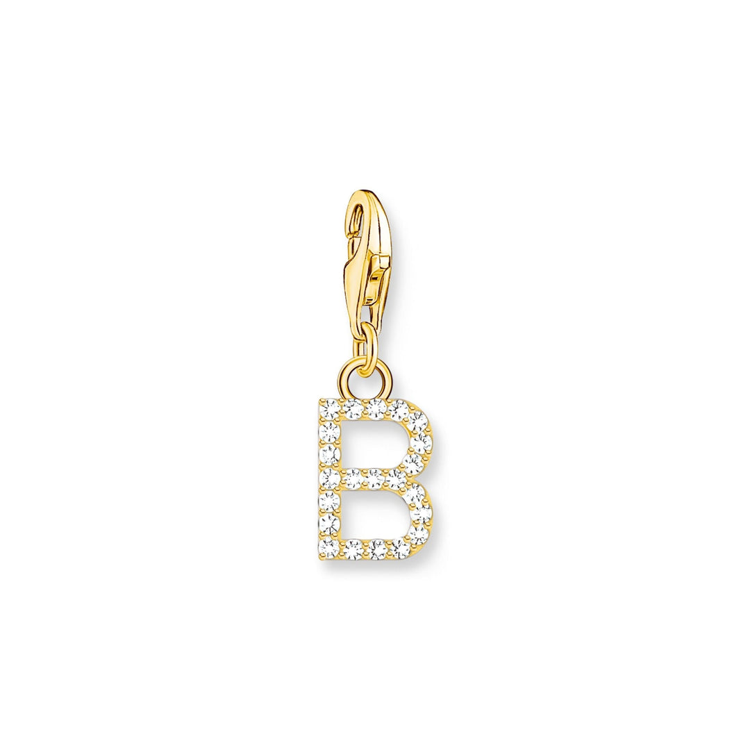 THOMAS SABO Charm Pendant Letter B Gold Plated