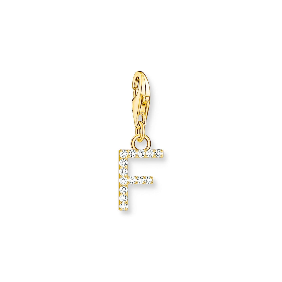 THOMAS SABO Charm Pendant Letter F Gold Plated