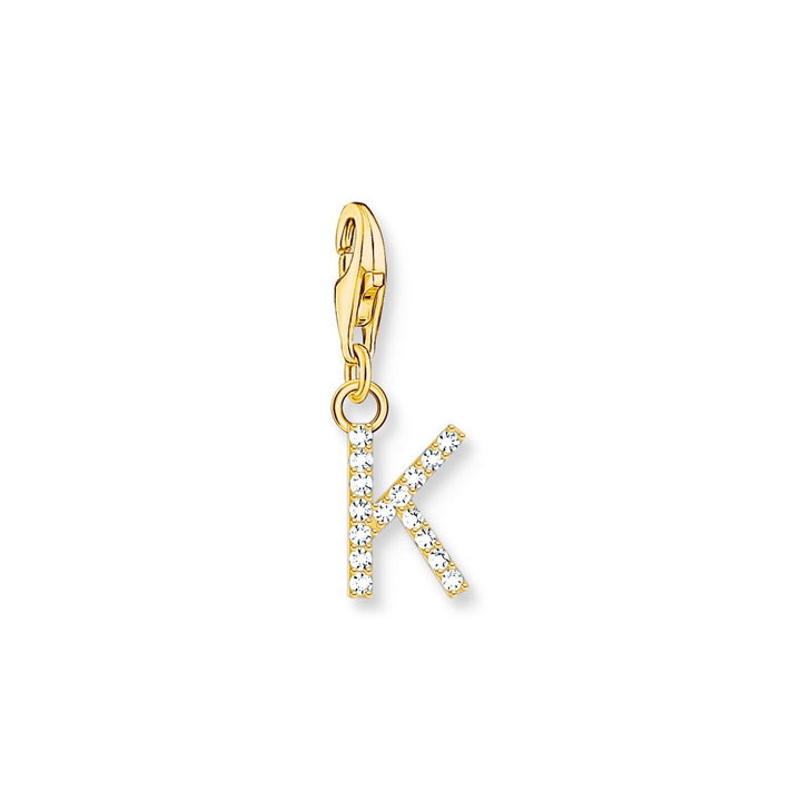 THOMAS SABO Charm Pendant Letter K Gold Plated