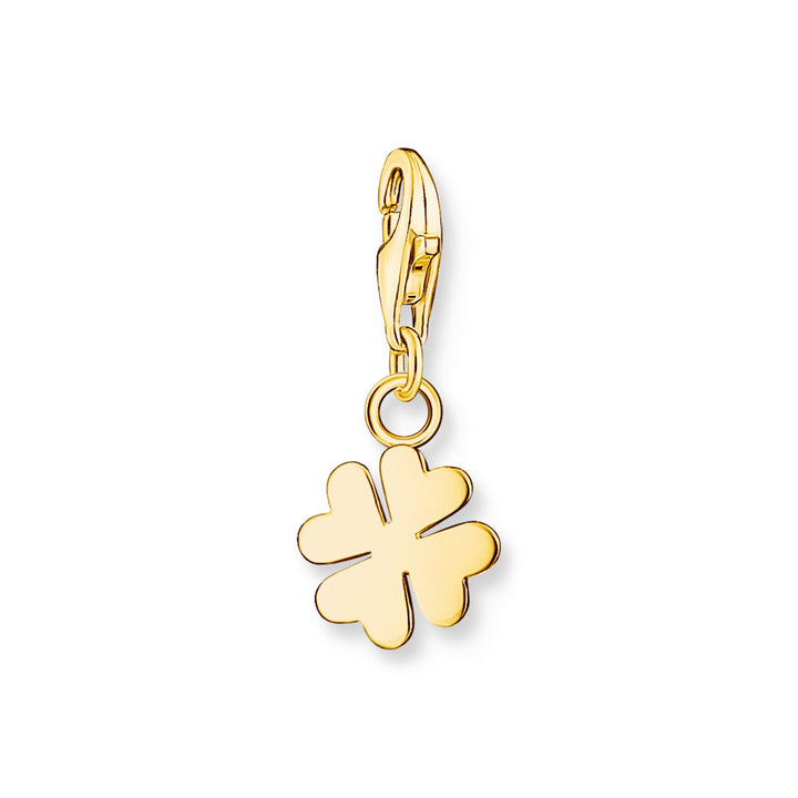 THOMAS SABO Charm Pendant Cloverleaf Gold Plated