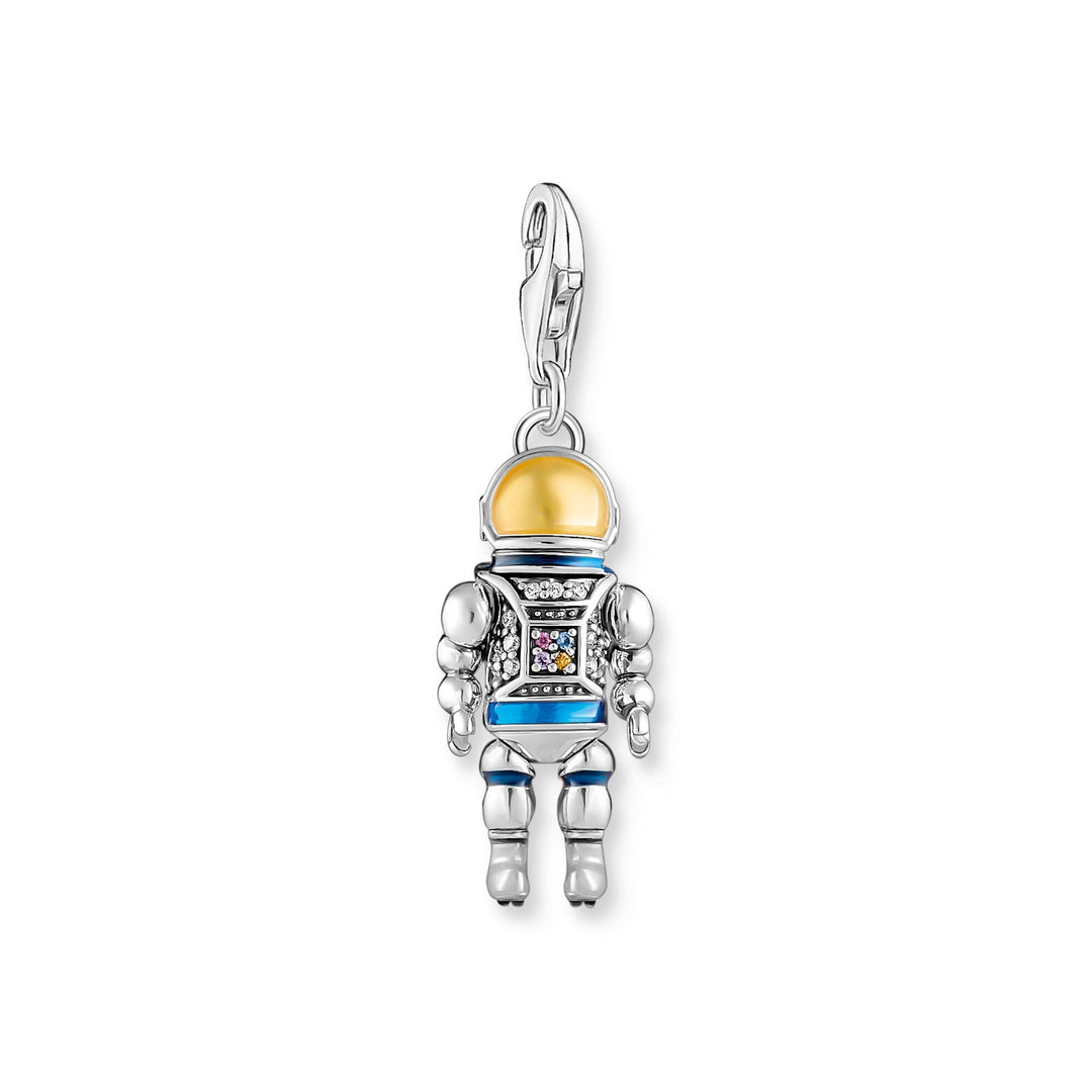 THOMAS SABO Charm Pendant Astronaut with Colourful Stones