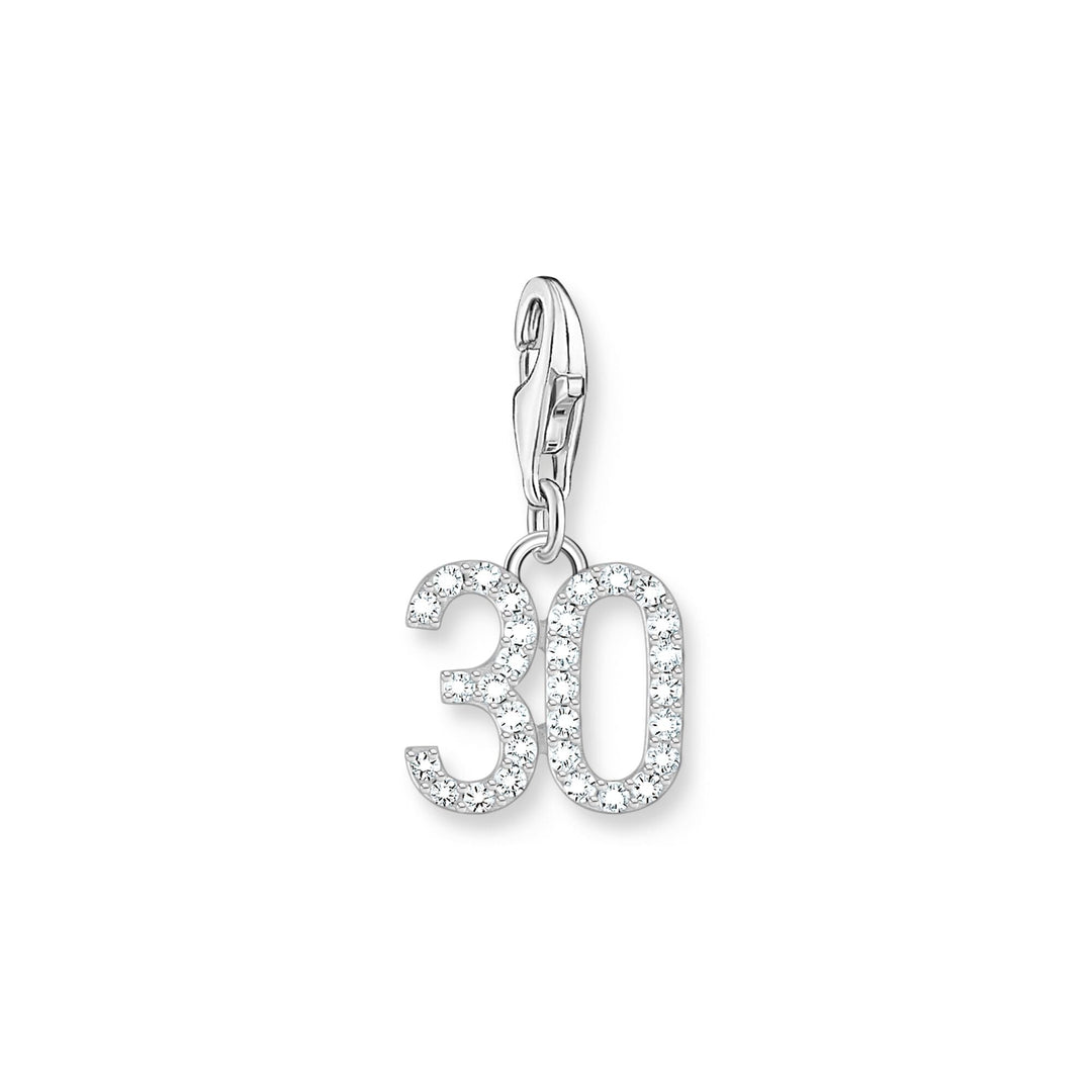 THOMAS SABO Charm Pendant Number "30" Silver