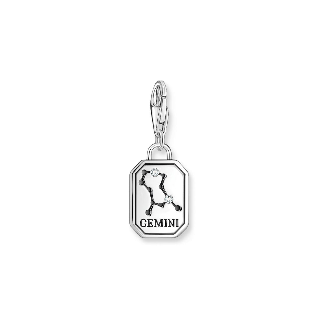 THOMAS SABO Charm Pendant Gemini Zodiac Sign Silver