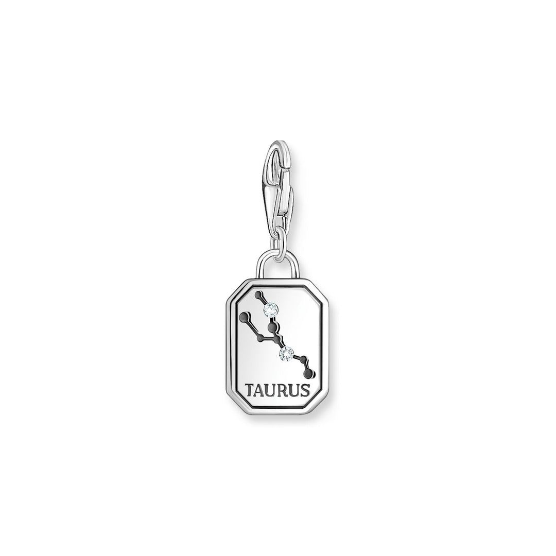 THOMAS SABO Charm Pendant Taurus Zodiac Sign Silver