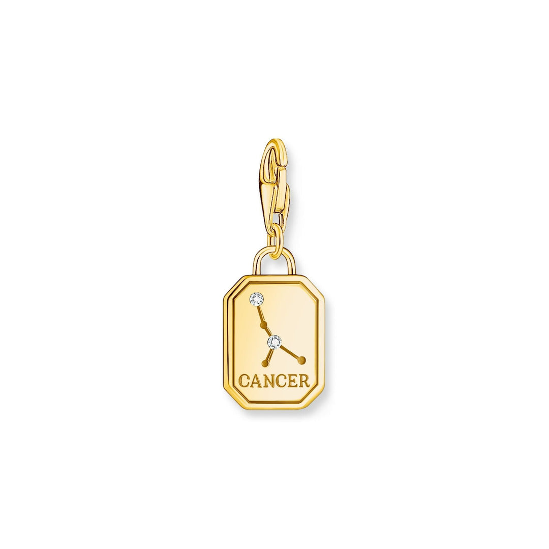 THOMAS SABO Charm Pendant Cancer Zodiac Sign Gold