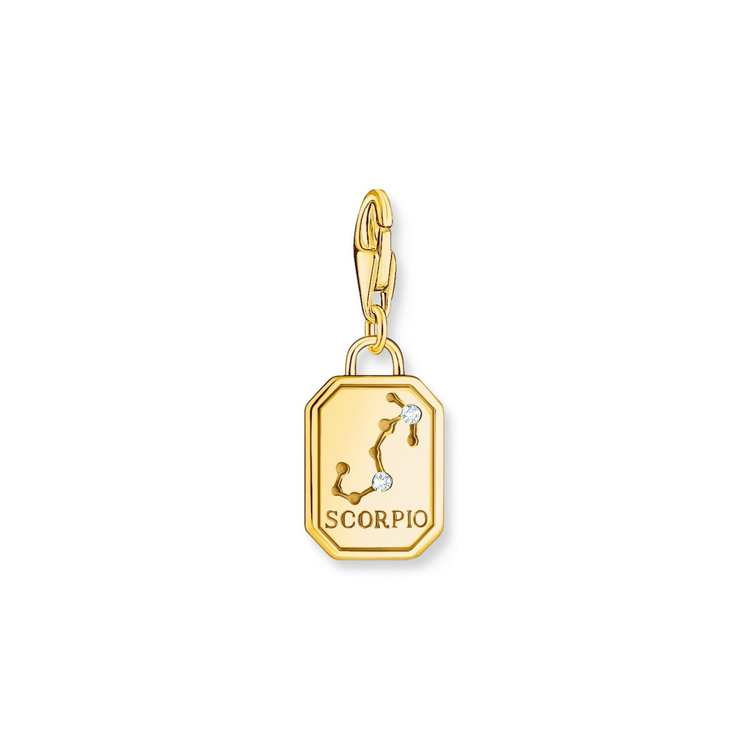 THOMAS SABO Charm Pendant Scorpio Zodiac Sign Gold