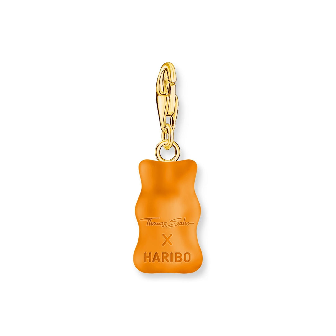 THOMAS SABO Charm pendant goldbears in orange