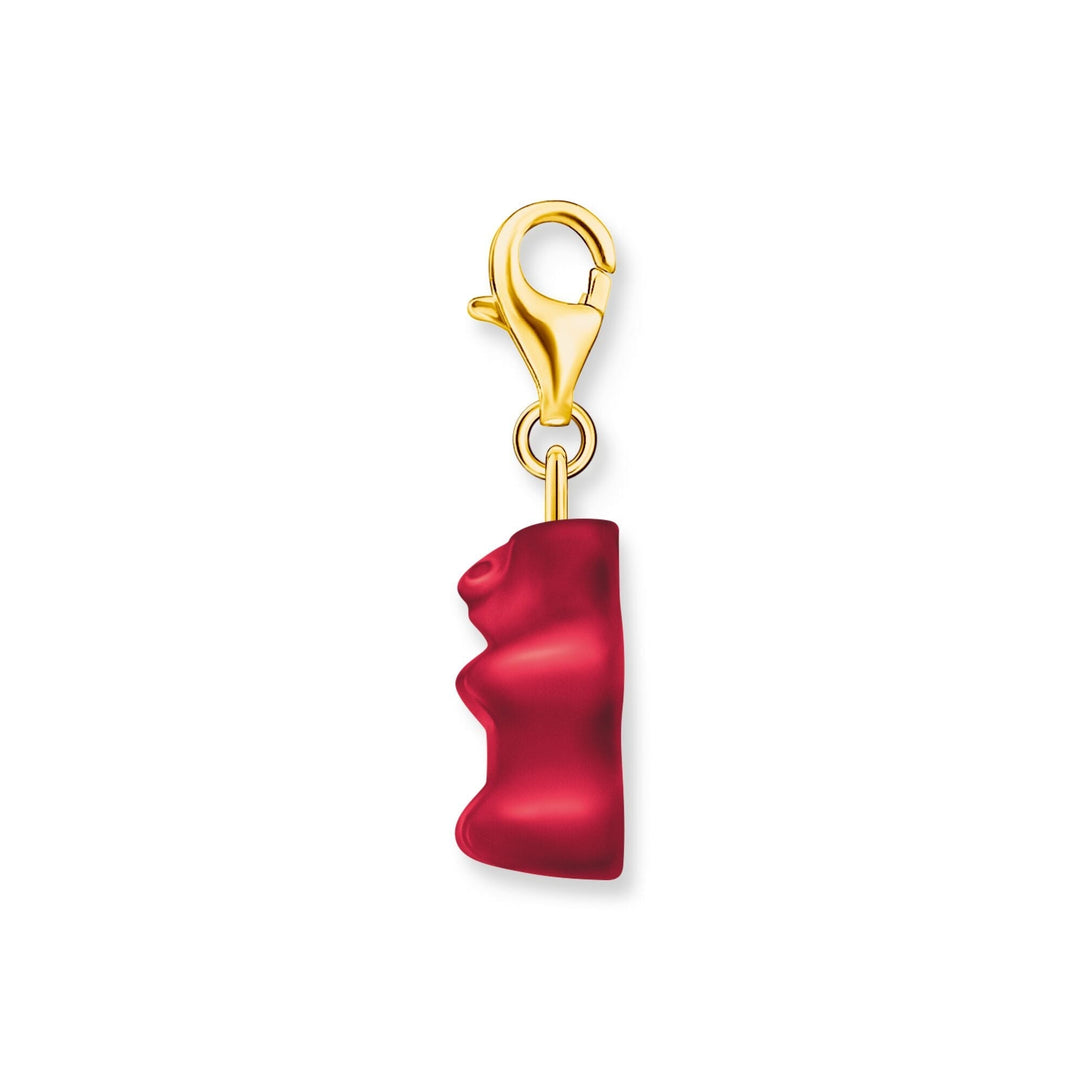 THOMAS SABO Charm pendant goldbears in red