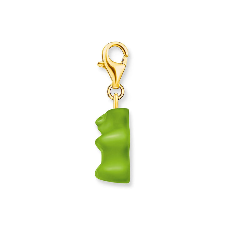 THOMAS SABO Charm pendant goldbears in green