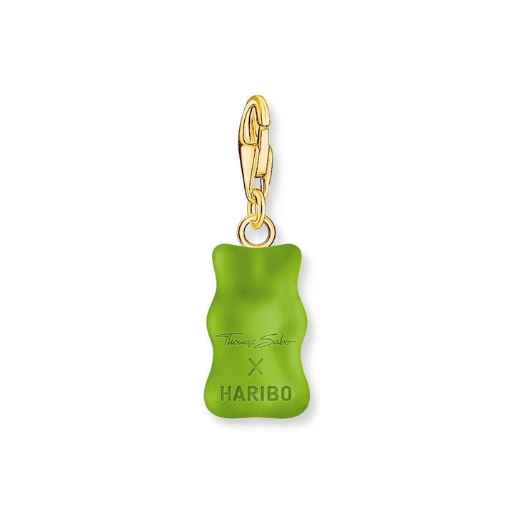 THOMAS SABO Charm pendant goldbears in green