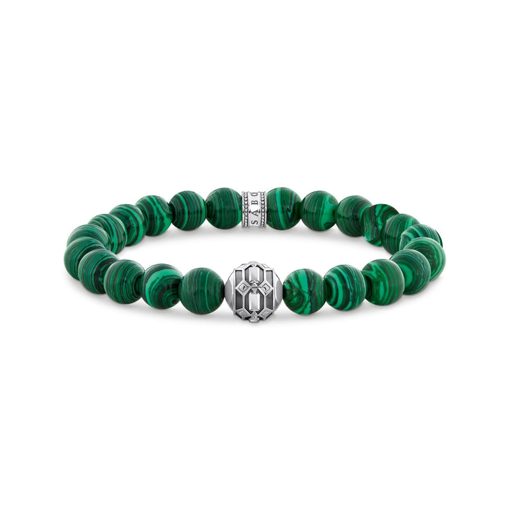 THOMAS SABO Malachite and Red Tiger's Eye Bead Bracelet