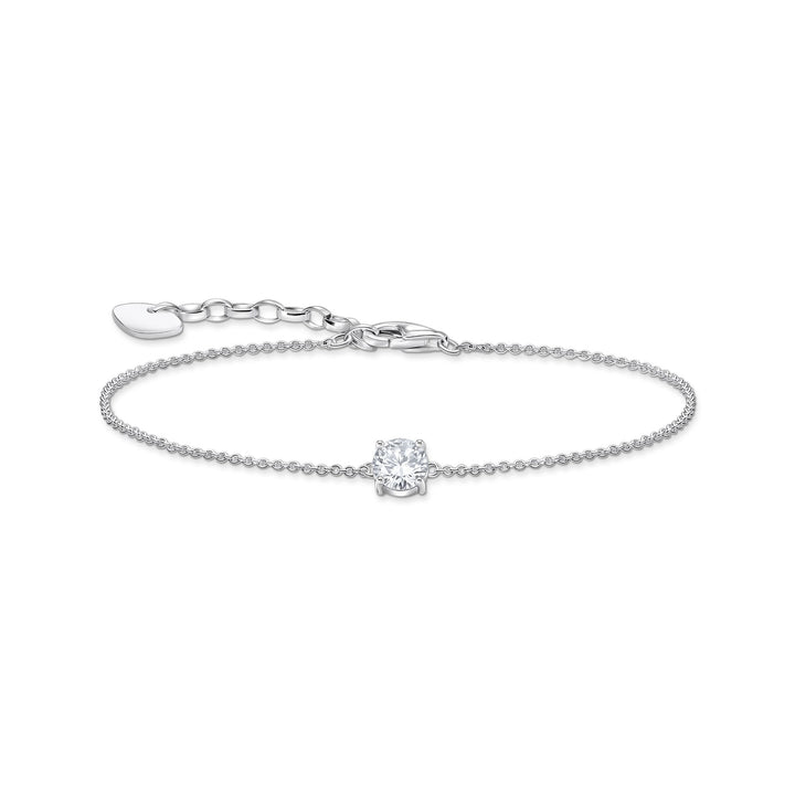 THOMAS SABO Bracelet with white zirconia pendant