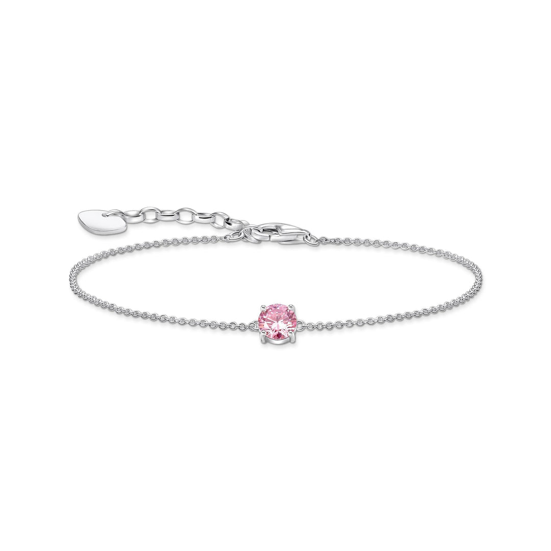 THOMAS SABO Bracelet with pink zirconia pendant