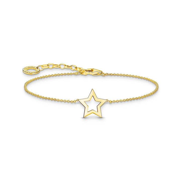 THOMAS SABO Bracelet with star pendant - gold