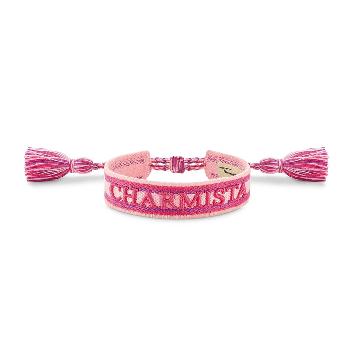 THOMAS SABO Bracelet CHARMISTA in soft pink, pink & purple