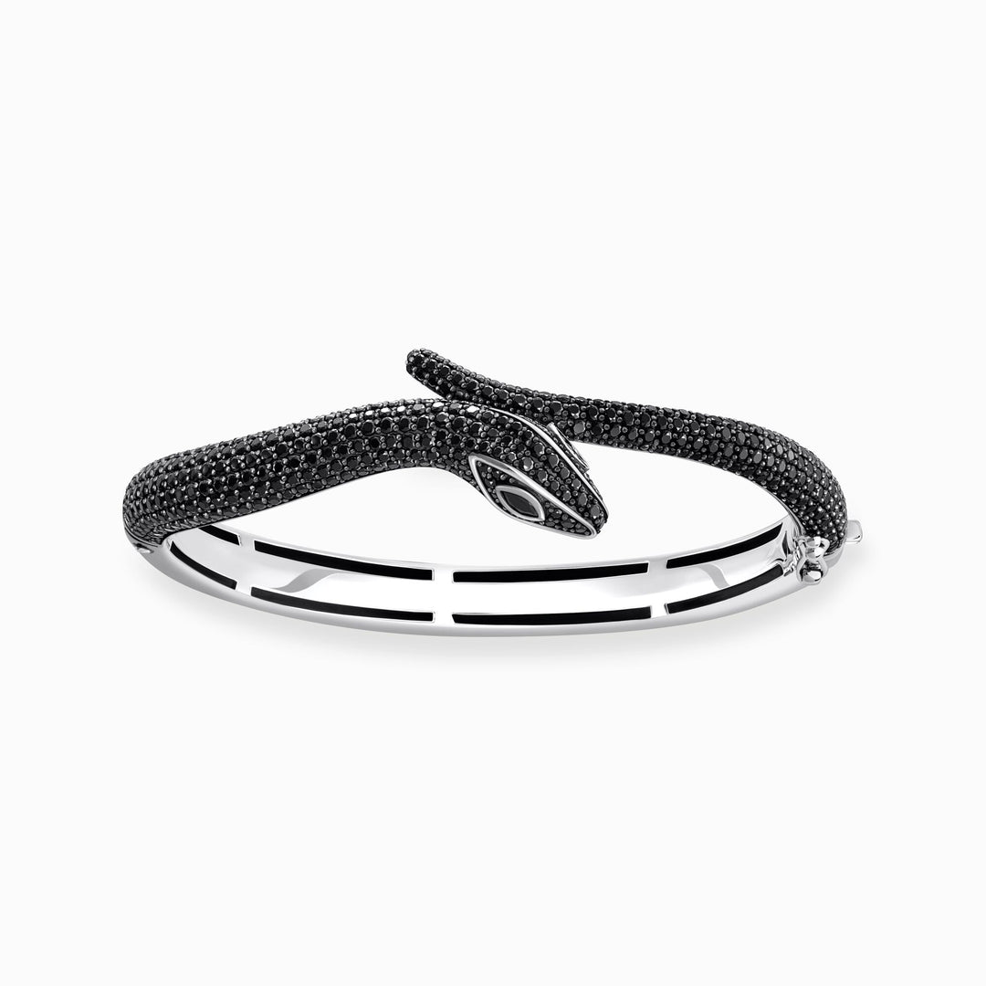 THOMAS SABO Snake bracelet with black zirconia