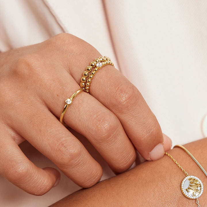 Ania Haie Gold Round Dome Band