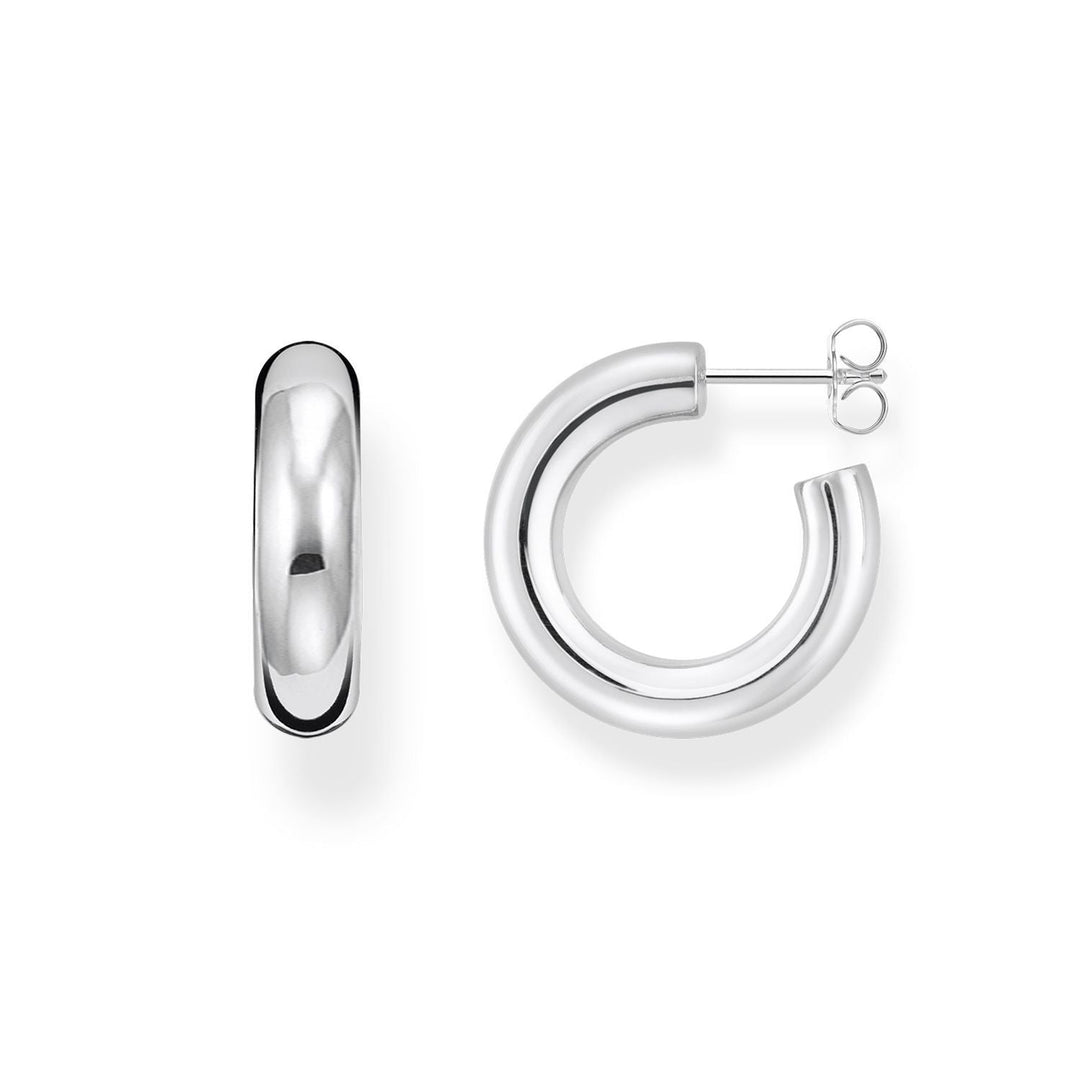 THOMAS SABO Chunky Hoop Earrings - Small Silver