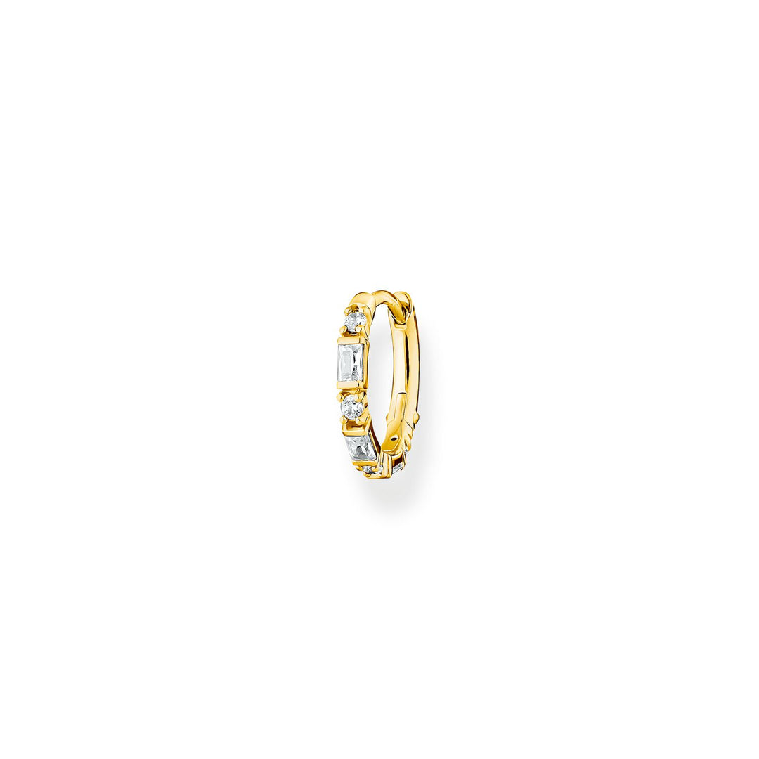 Thomas Sabo Single Hoop Earring Stones Gold