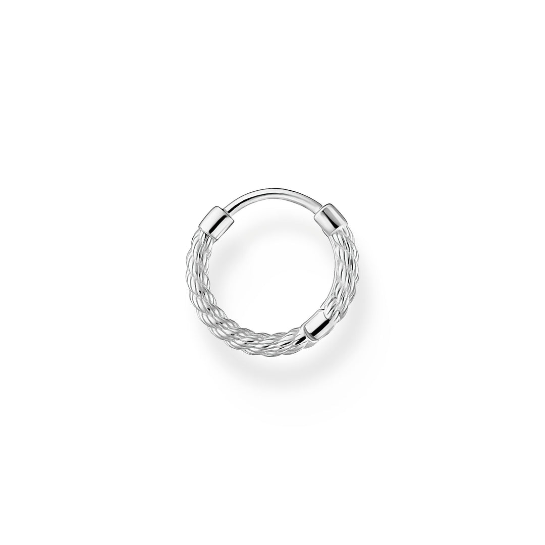 Thomas Sabo Single hoop earring rope silver