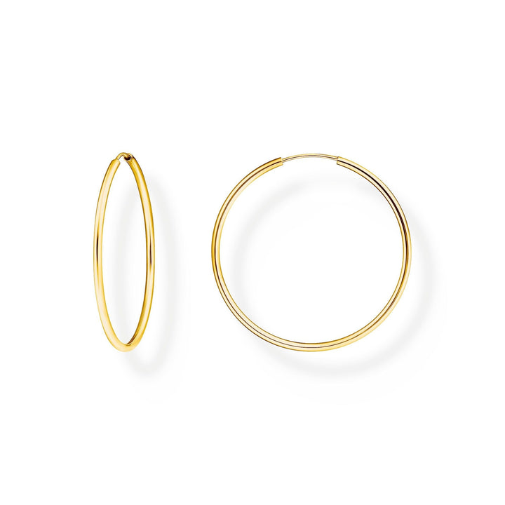 THOMAS SABO Medium Hoop Earrings Gold Plated