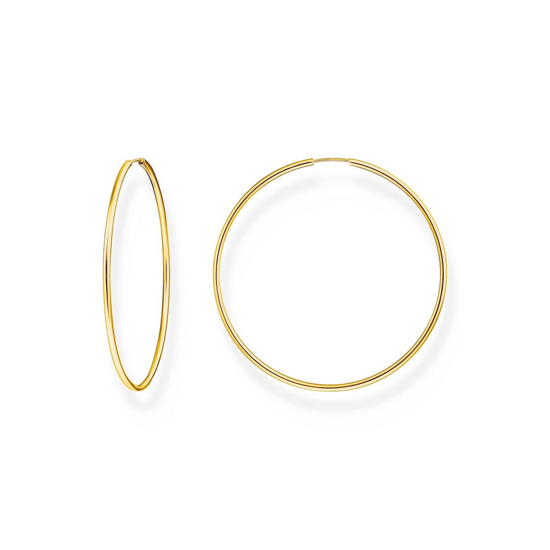 THOMAS SABO Large Hoop Earrings Gold Plated