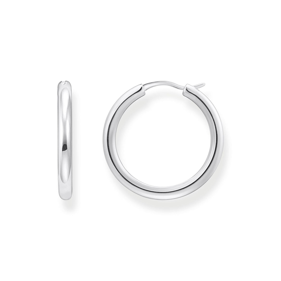 THOMAS SABO Classic Hoop earrings in wider shape silver