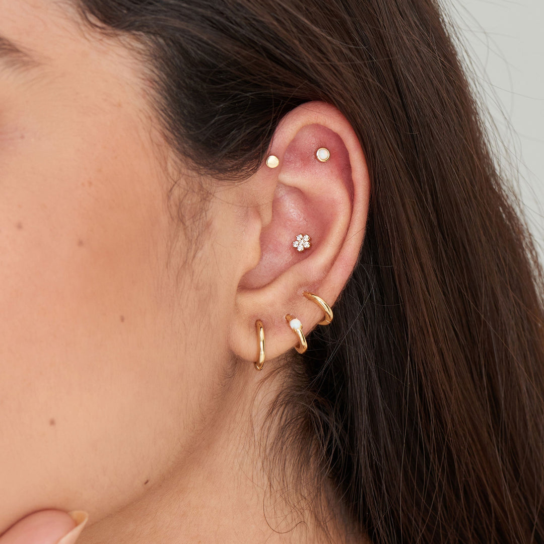 Ania Haie Gold Smooth Mini Huggie Hoop Earrings