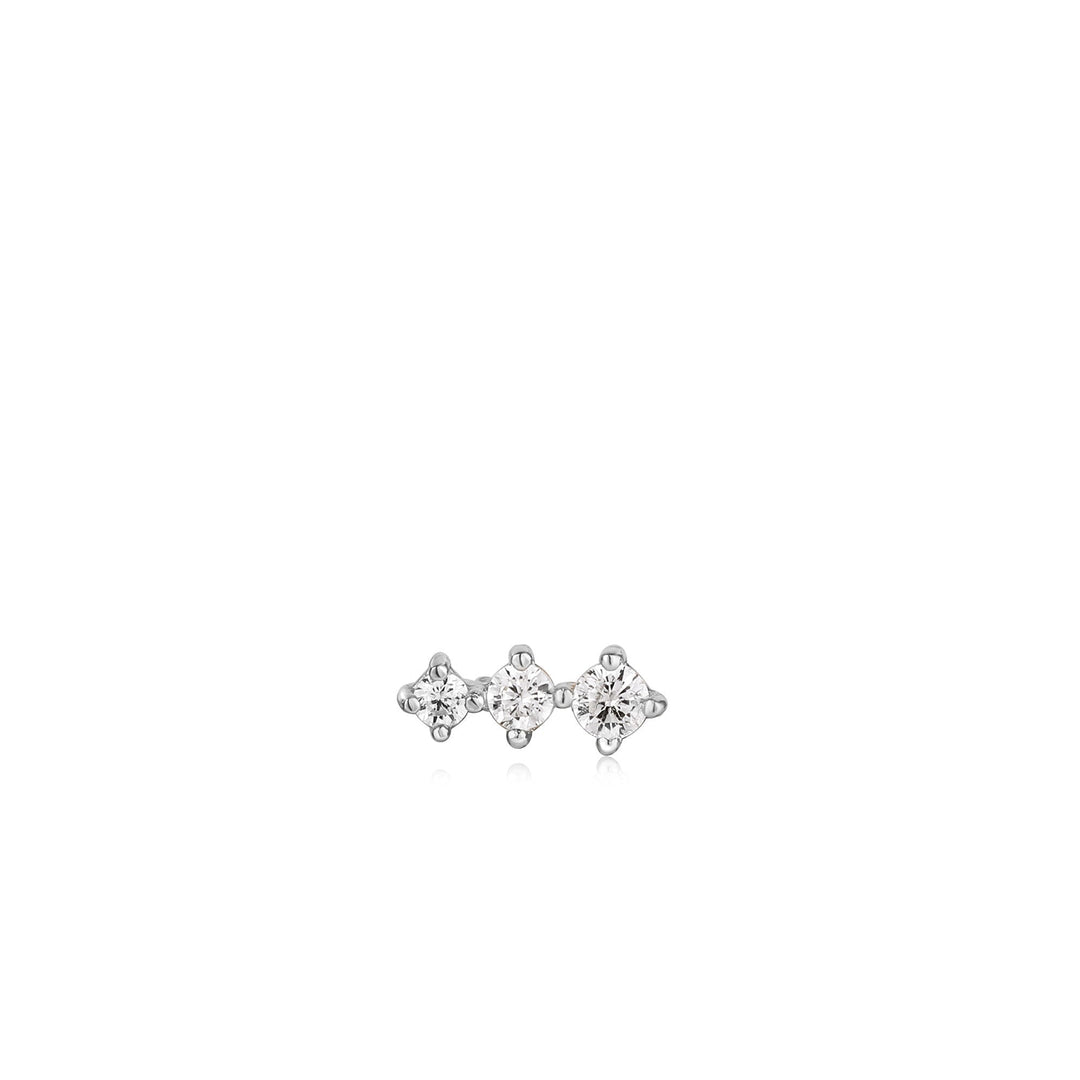 Ania Haie Silver Sparkle Crawler Barbell Single Earring