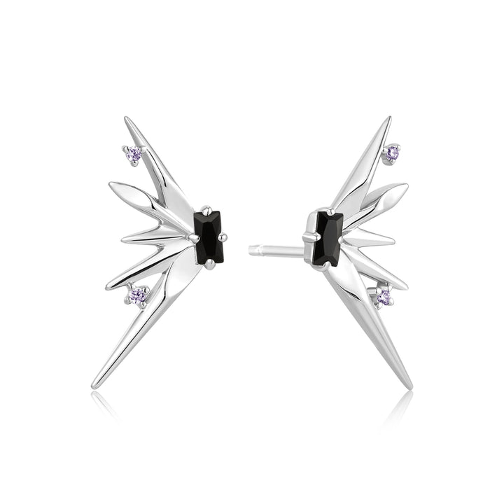 Ania Haie Silver Statement Spike Stud Earrings