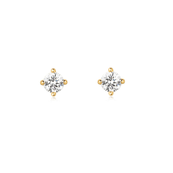 Ania Haie Gold Solitaire Studs