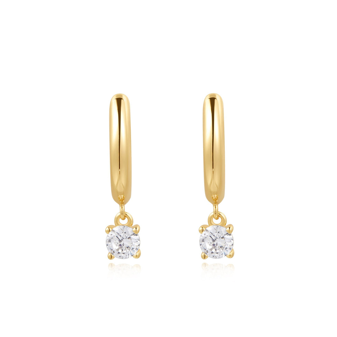 Ania Haie Gold Drop Solitaire Huggies