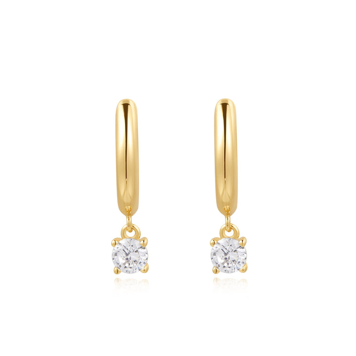 Ania Haie Gold Drop Solitaire Huggies