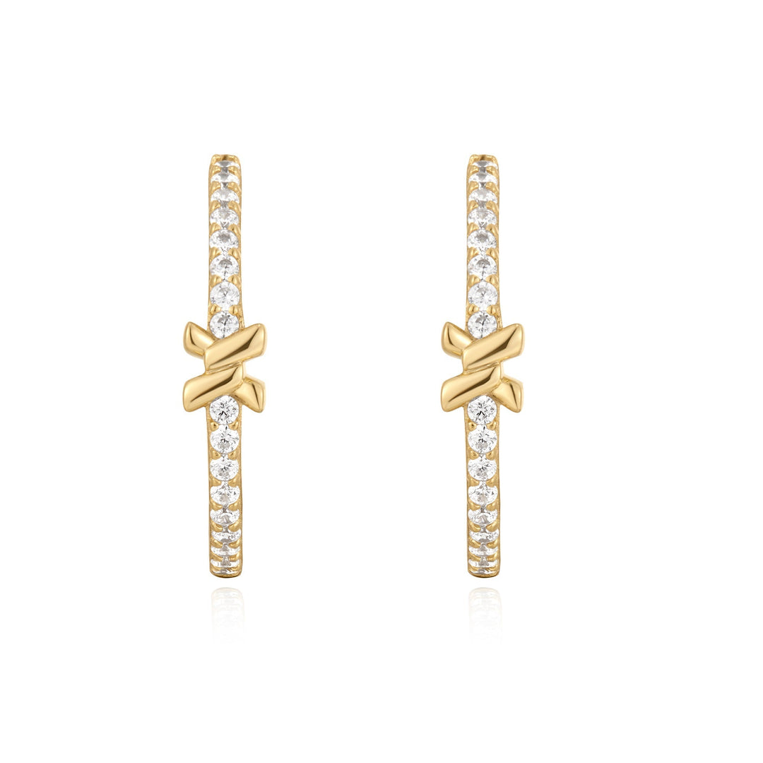 Ania Haie Gold Cross Hoops