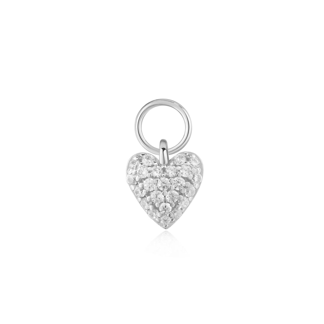 Ania Haie Silver Heart Pave Earring Charm