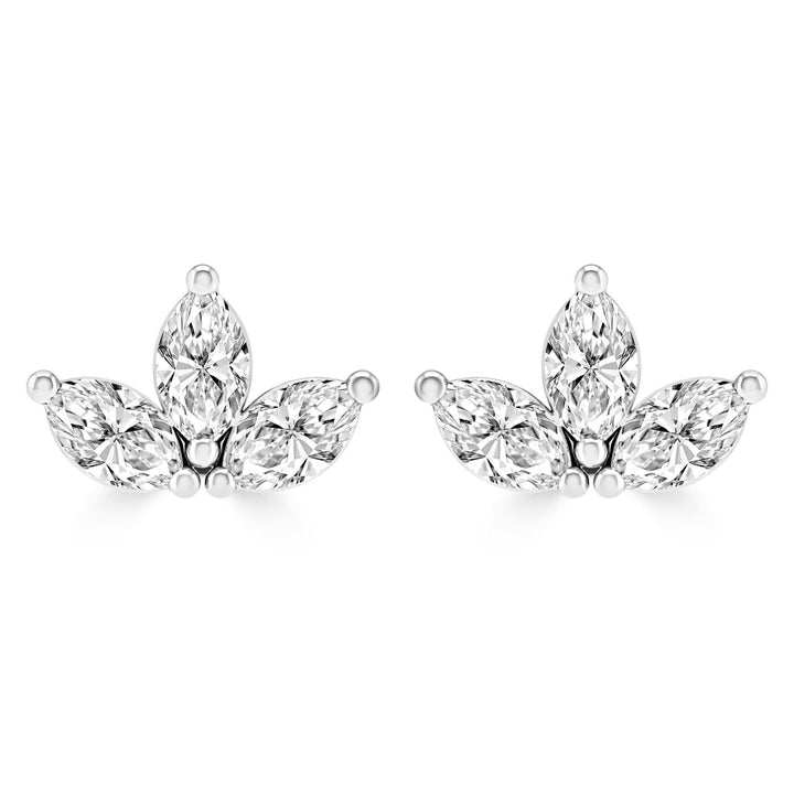 0.18ct HI I1 Diamond Earrings in 9K White Gold