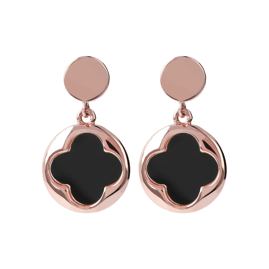 Bronzallure Four-Leaf Clover Dangle Earrings