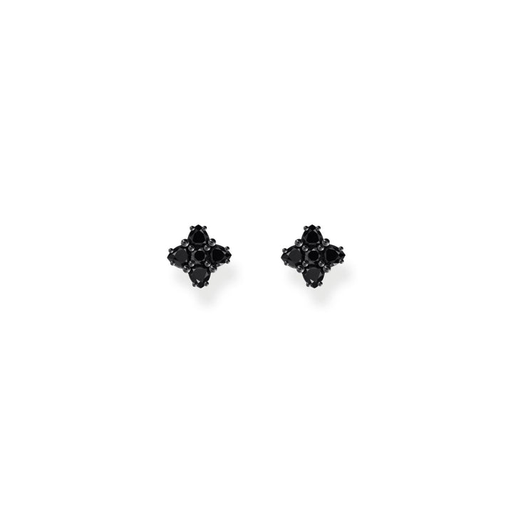 THOMAS SABO Blackened small ear studs with black zirconia