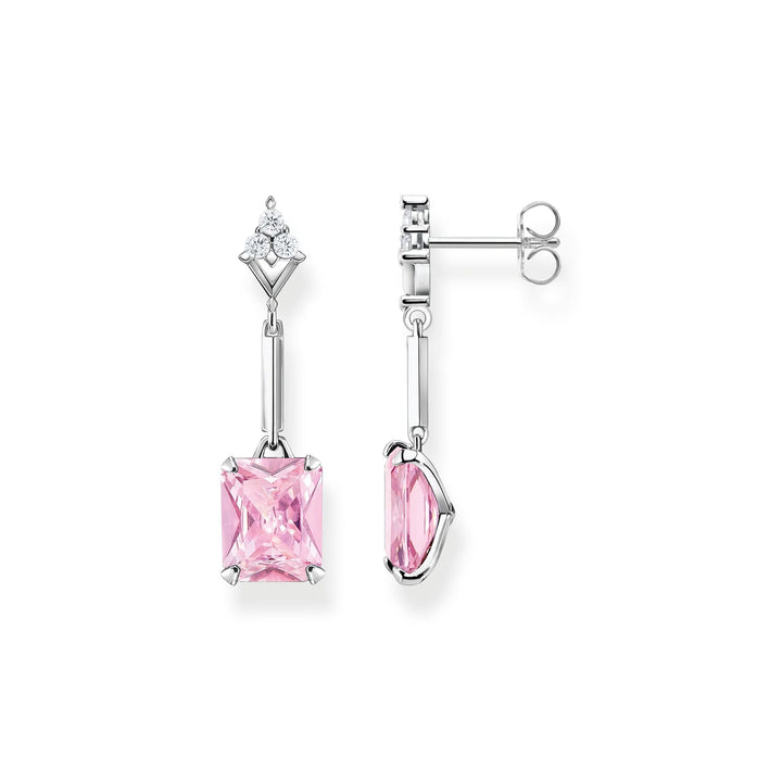 THOMAS SABO Heritage Pink Silver Drop Earrings