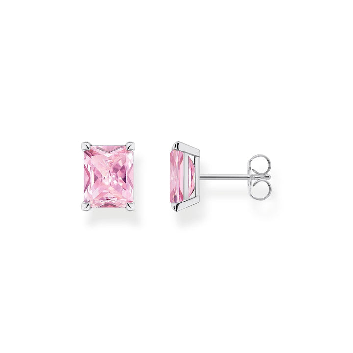 THOMAS SABO Heritage Pink Silver Stud Earrings