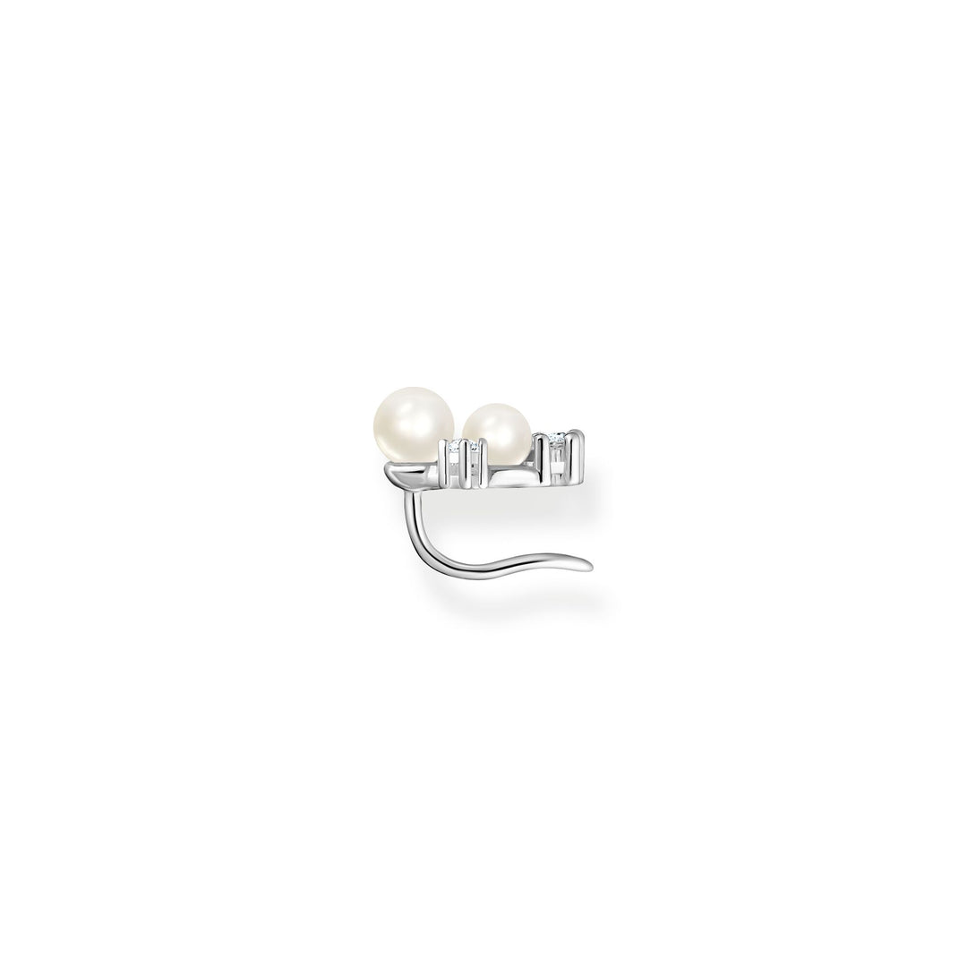 Thomas Sabo Ear studs pearls and white stones silver