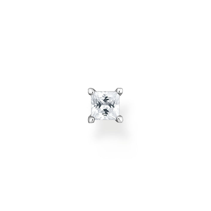 Thomas Sabo Single ear stud white stone silver