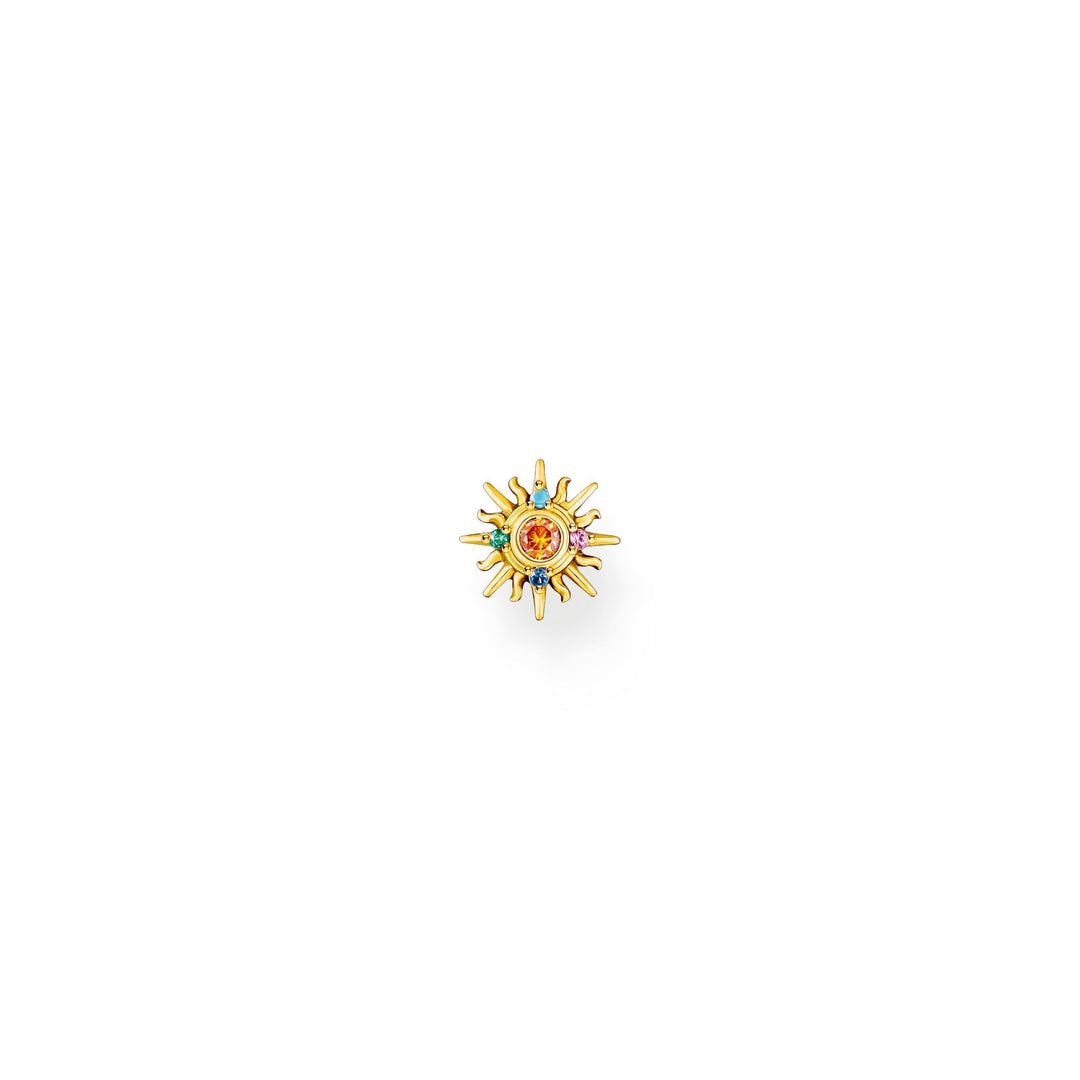 THOMAS SABO Single ear stud sun with colourful stones