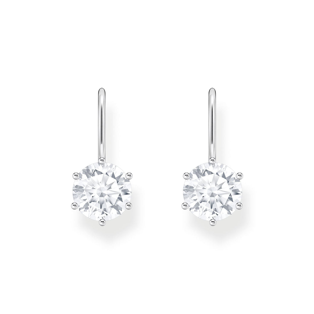 THOMAS SABO Earrings with white zirconia - silver