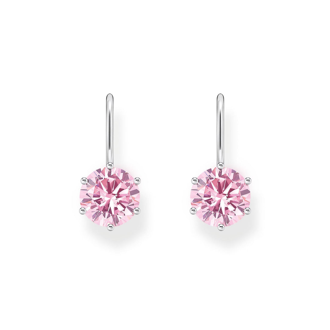 THOMAS SABO Earrings with pink zirconia