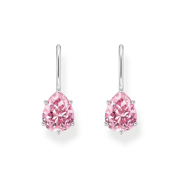 THOMAS SABO Earrings with pink drop-shaped zirconia