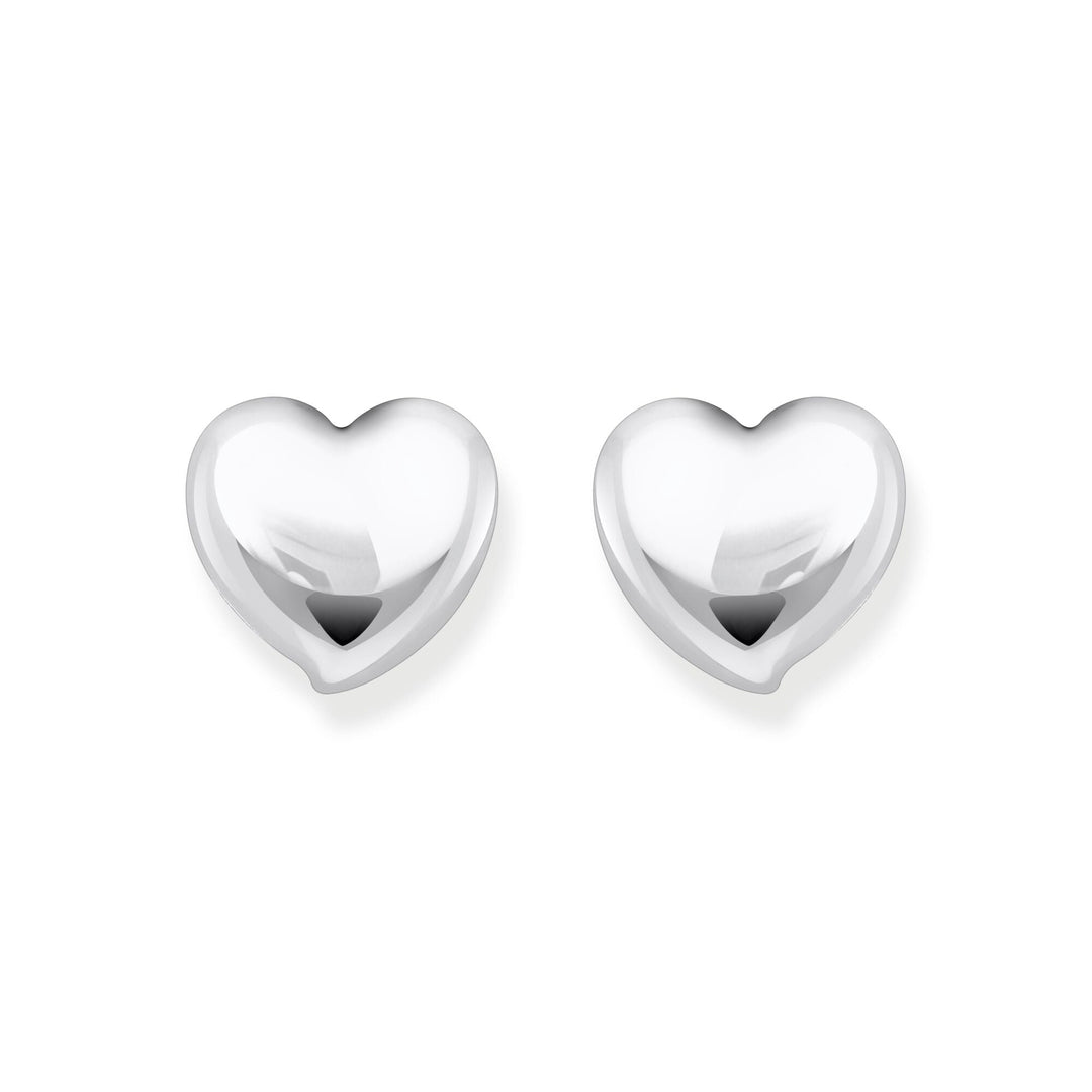 THOMAS SABO Ear studs in heart-shape silver