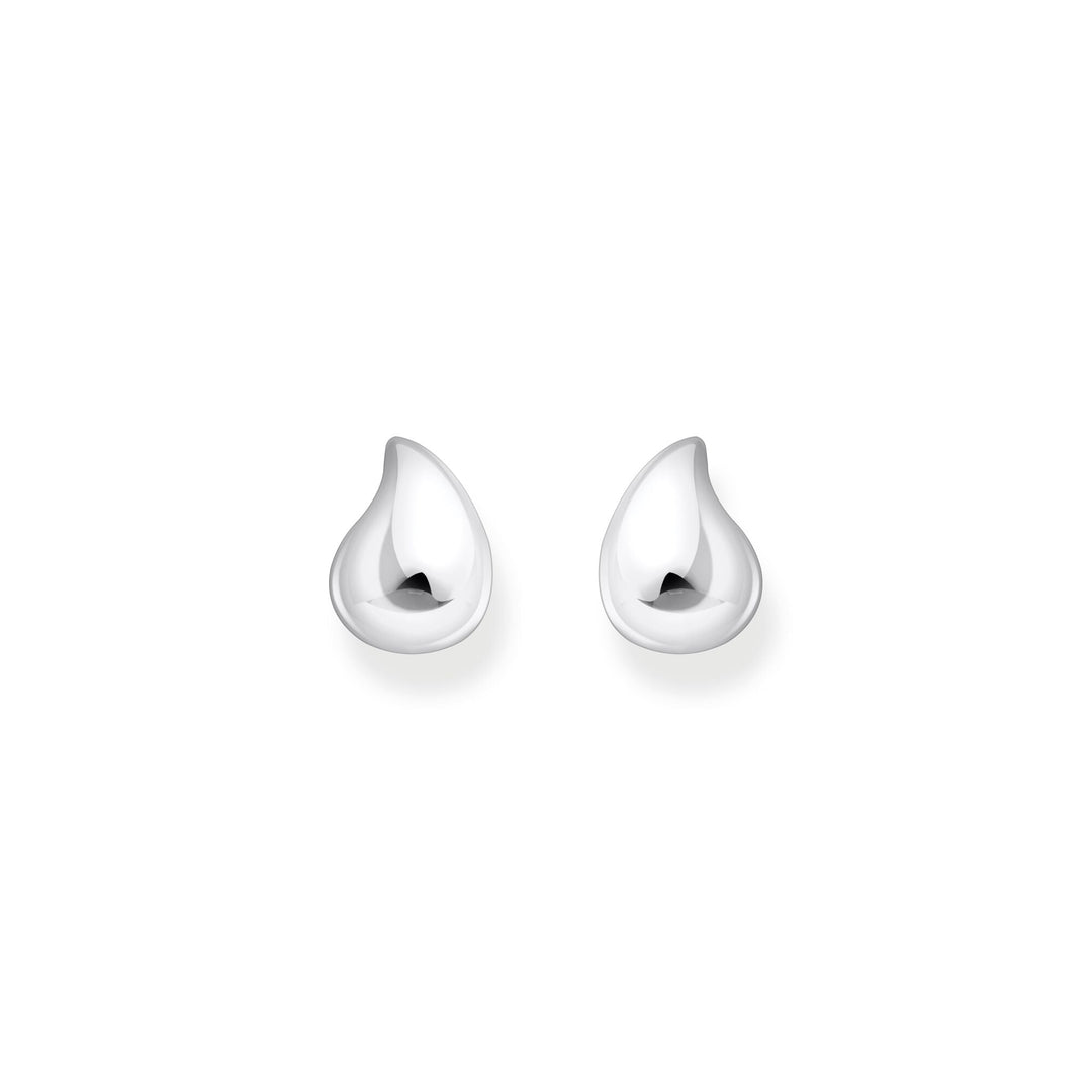 THOMAS SABO Ear studs in organic shape silver